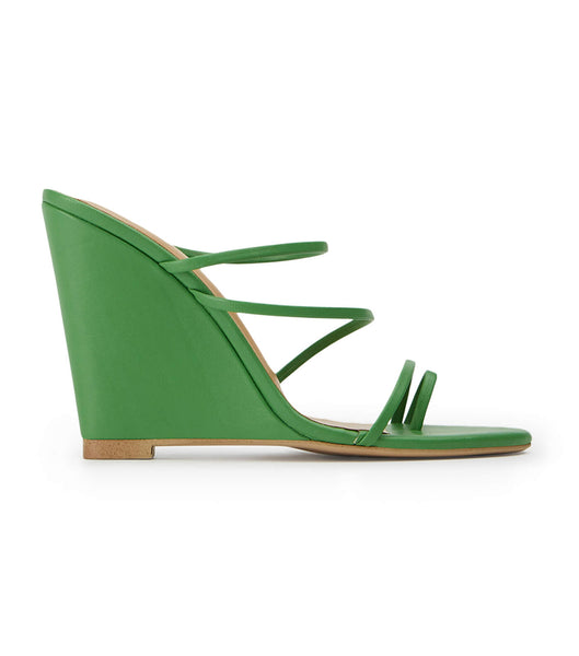 Green Tony Bianco Gaia Acid Green 11cm Wedges | BZASD49676