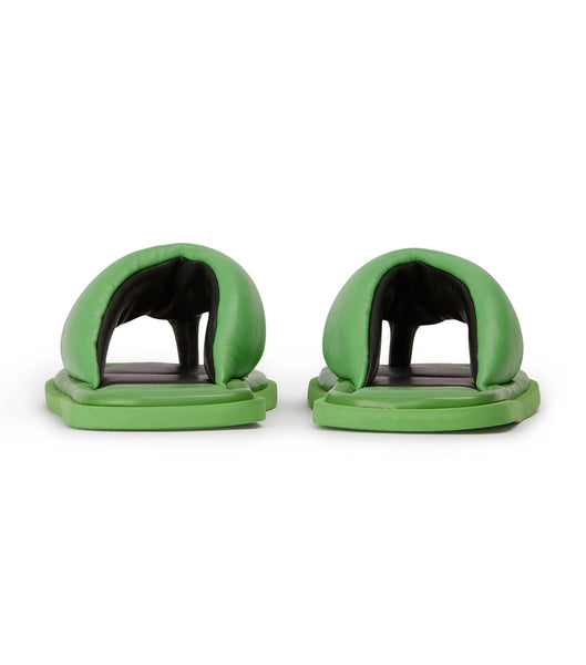 Green Tony Bianco Nikki Acid Green Thong Sandals | UZATG92084