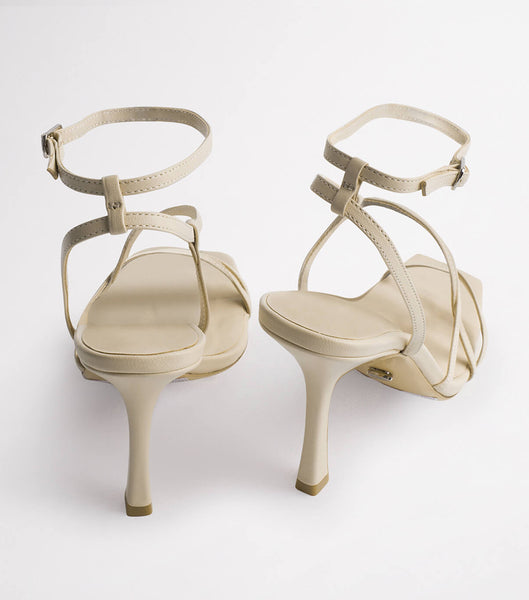 Light Yellow Tony Bianco Franci Vanilla Sheep Nappa 10.5cm Bridal Heels | ZAIIZ90524