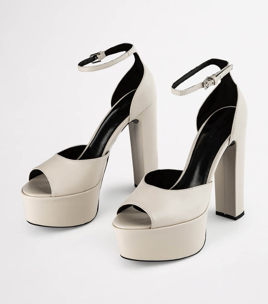 Light Yellow Tony Bianco Jayze Vanilla Nappa 14cm Event Heels | ZAIIZ60551