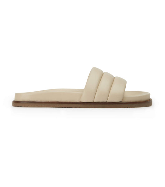 Light Yellow Tony Bianco Lucas Vanilla Nappa 1.5cm Footbeds | TZAPQ46615