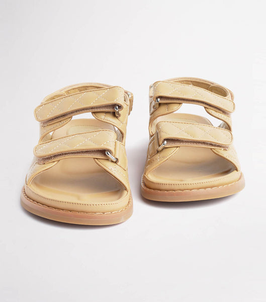 Orange Tony Bianco Hiranni Honey Sheep Nappa 3.5cm Flat Sandals | TZAPQ99828