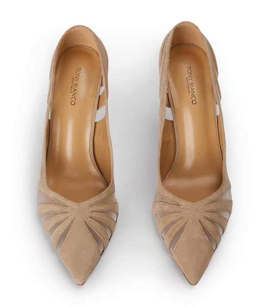 Pink Tony Bianco Arrow Blush Suede 10.5cm Stiletto Heels | ZANZX59563