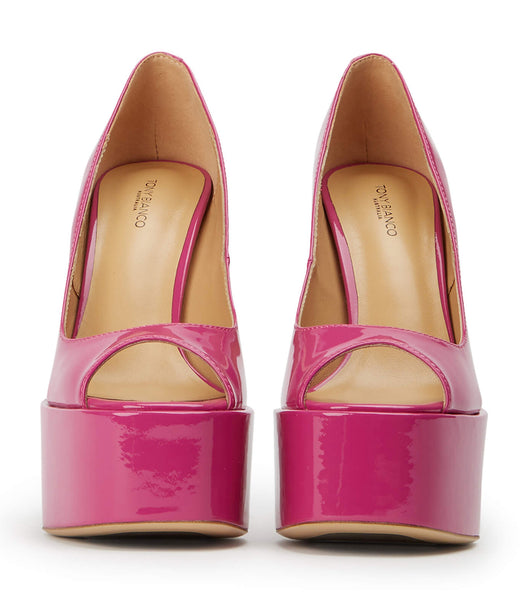 Pink Tony Bianco Jolee Berry Patent 15cm Platform Shoes | ZAJZR23386