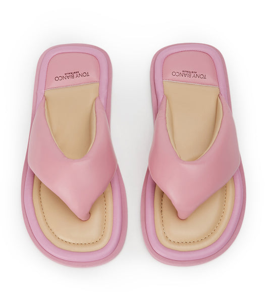 Pink Tony Bianco Nikki Musk Nappa Slides | UZAND94744