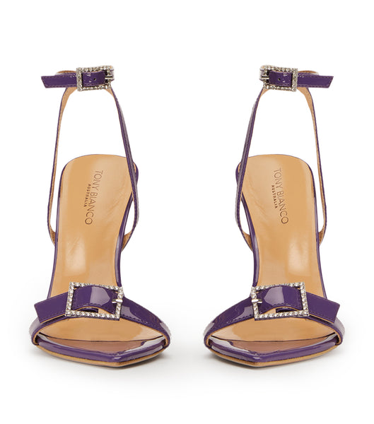 Purple Tony Bianco Mopsy Orchid Patent 10.5cm Event Heels | QZAWA67196