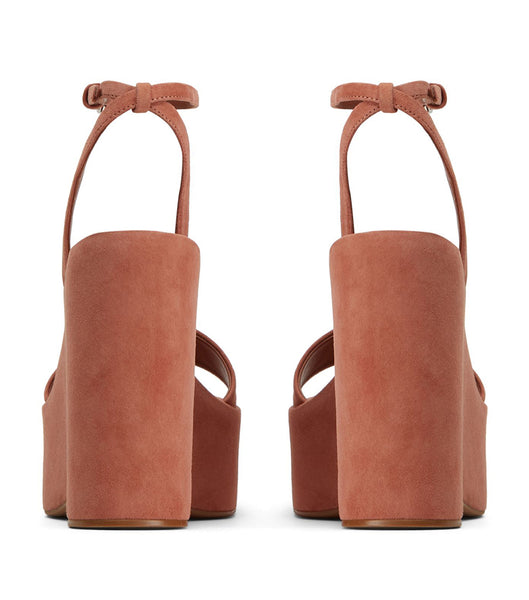 Rose Tony Bianco Vesna Rose Suede 13cm Wedges | GZAEC98187