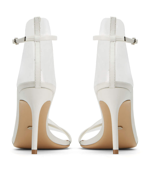 Silver Tony Bianco Houston Milk Capretto 8.5cm Low Heels | QZAWA93297