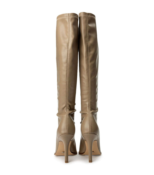 Silver Tony Bianco Knight Piazza Venezia 9.5cm Stretch Boots | EZAVG66376