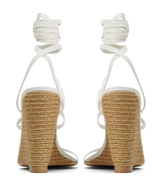 White Tony Bianco Gabriella Milk Capretto 11cm Strappy Heels | ZACIF54316