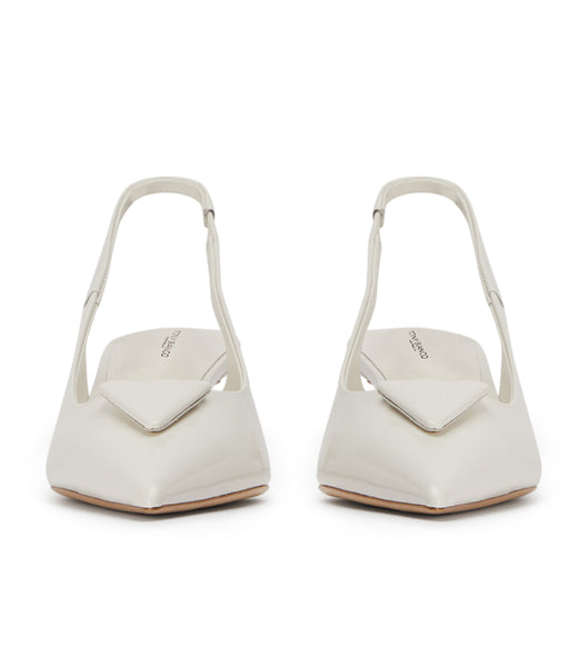 White Tony Bianco Kimmy White Hi Shine 4.5cm Event Heels | LZASX44557
