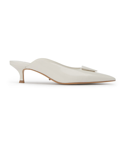 White Tony Bianco Kira White Hi Shine 4.5cm Court Shoes | TZAWZ96963