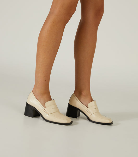 White Tony Bianco Lomax Ecru Venice 6.5cm Loafers | TZAWZ90502