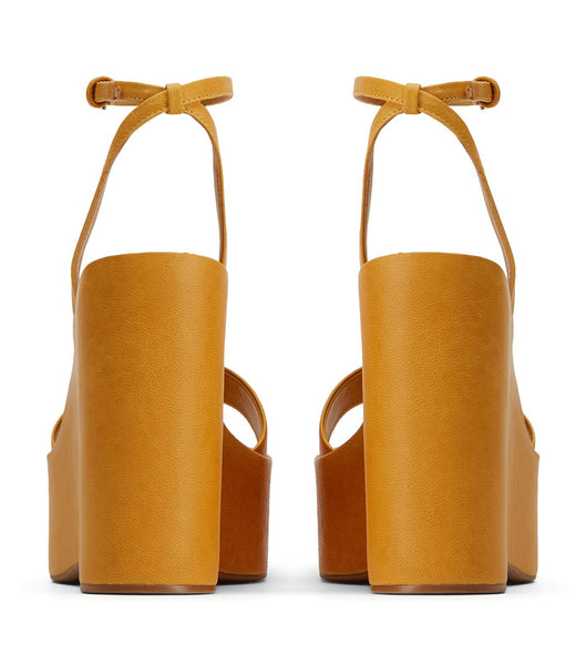 Yellow Tony Bianco Vesna Cantelope Antiq 13cm Wedges | FZAHY85143