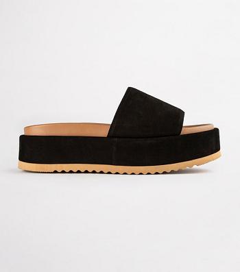 Black / Red Tony Bianco Rio Black Phoenix 6cm Flat Sandals | EZAVG63506