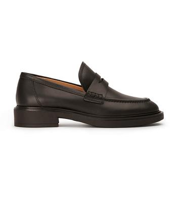 Black Tony Bianco Cherish Black Turin 4.5cm Loafers | DZAVO99686