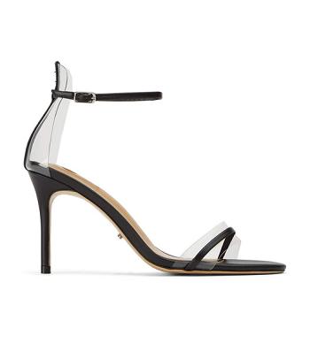 Black Tony Bianco Houston Black Capretto 8.5cm Low Heels | MZAFT97366