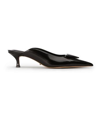 Black Tony Bianco Kira Black Hi Shine 4.5cm Court Shoes | ZANZX34836
