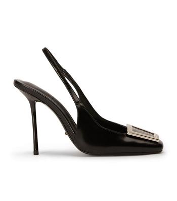 Black Tony Bianco Ruski Black Hi Shine 10.5cm Event Heels | EZAVG84852