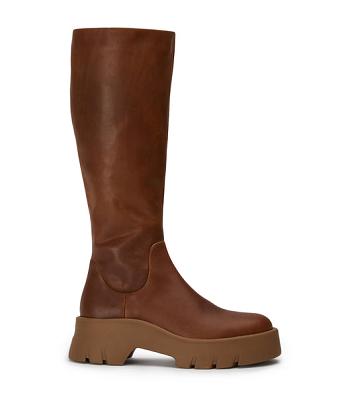 Brown Tony Bianco Rage Cognac 5.5cm Knee High Boots | TZAWZ75649