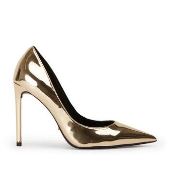 Gold Tony Bianco Anja Gold Shine 10.5cm Court Shoes | SZAVO15437