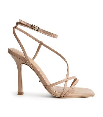 Skin Color Tony Bianco Franci Skin Sheep Nappa 10.5cm Strappy Heels | UZATG49623