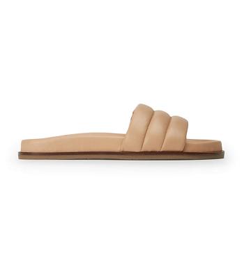 Skin Color Tony Bianco Lucas Skin Nappa 1.5cm Flat Sandals | ZAJZR48089